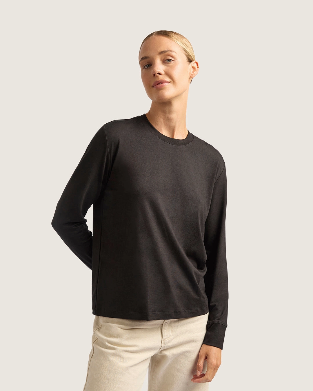 OdorControlTech Women's Classic Long Sleeve T-Shirt - Black