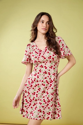 Fair-Trade Style focused Raspberry Mini Dress