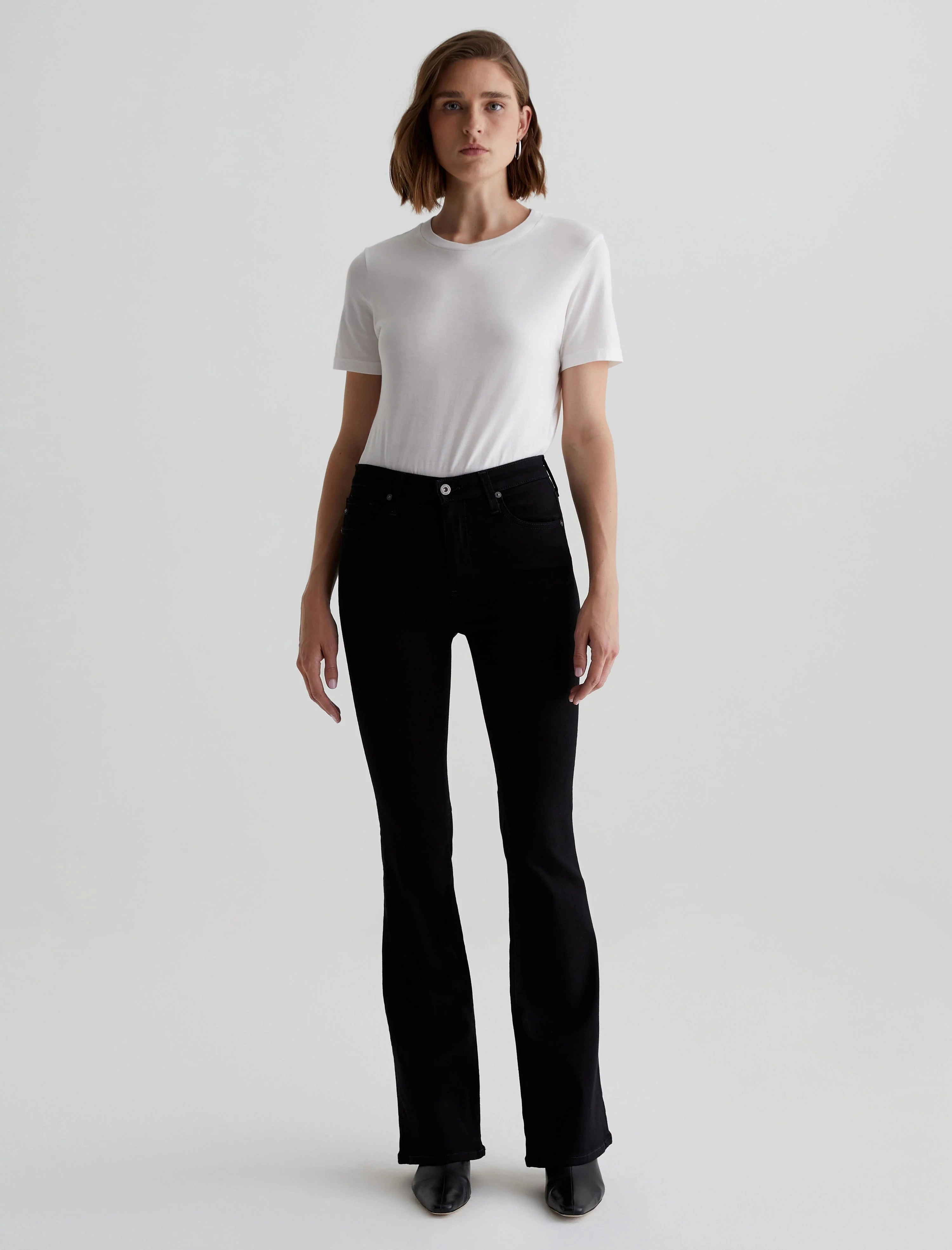 Go To Piece FARRAH MID RISE BOOT CUT IN ALCHEMY