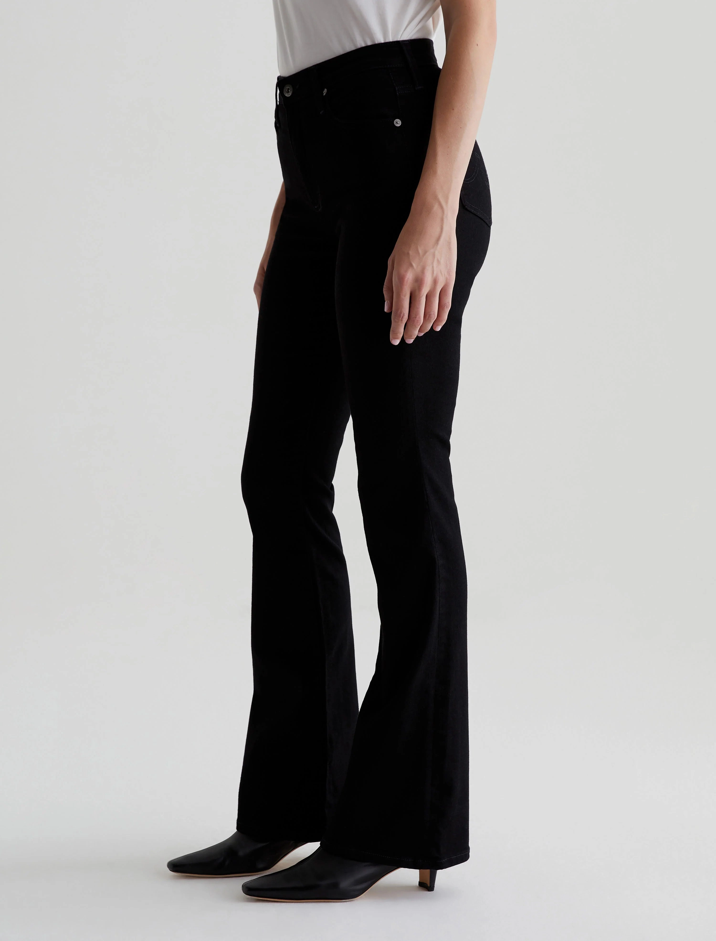 FARRAH MID RISE BOOT CUT IN ALCHEMY Softened Texture Subtle Palette