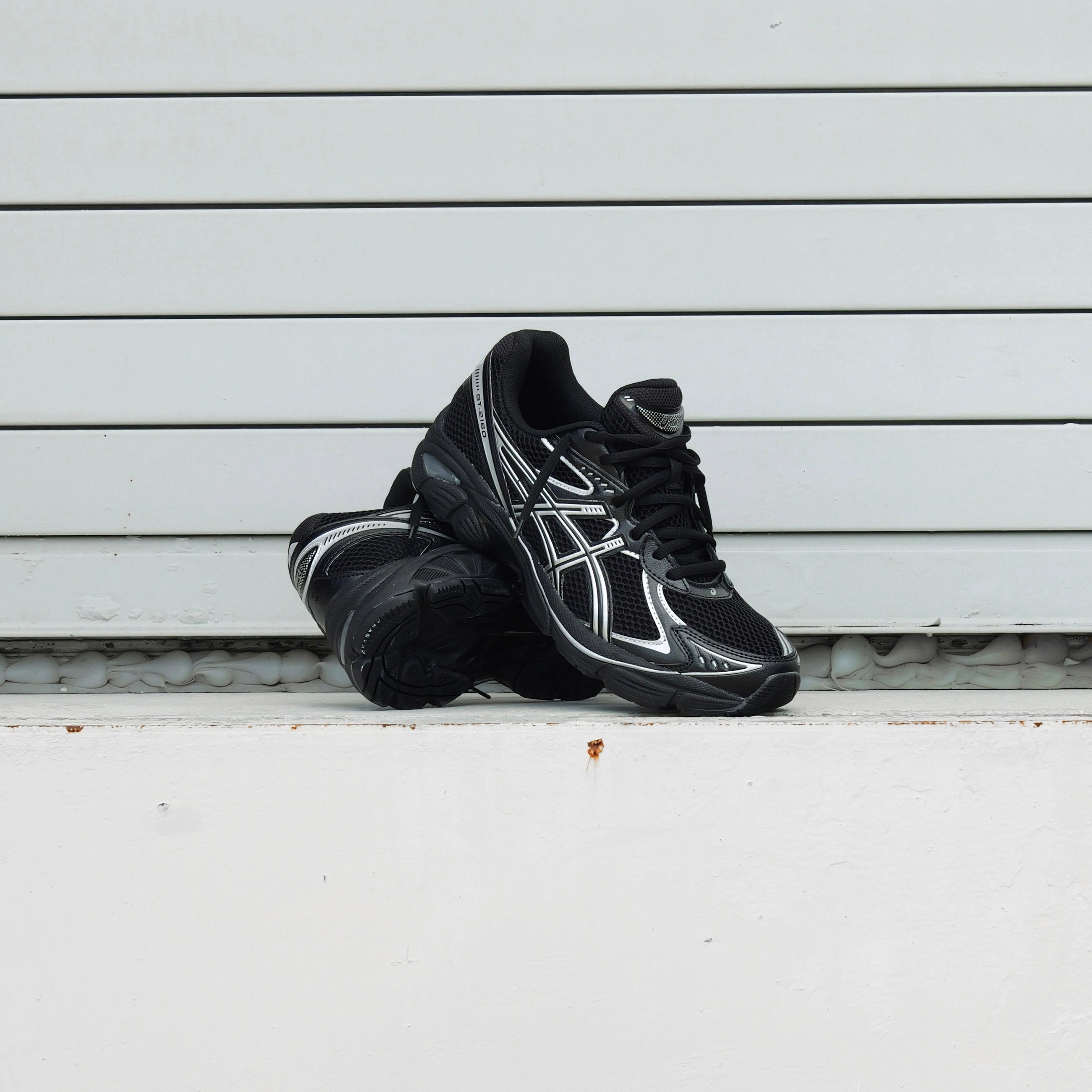 Freedom Walk Fashion Active Mens Asics GT-2160 (Black/Pure Silver)