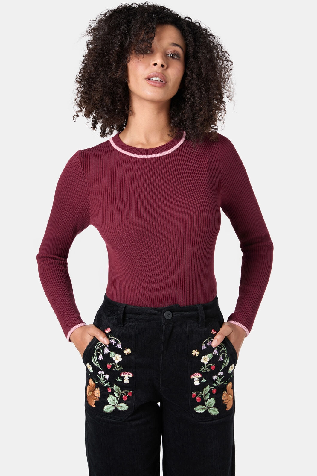 Chilly Knitwear Fifi Rib Knit Top