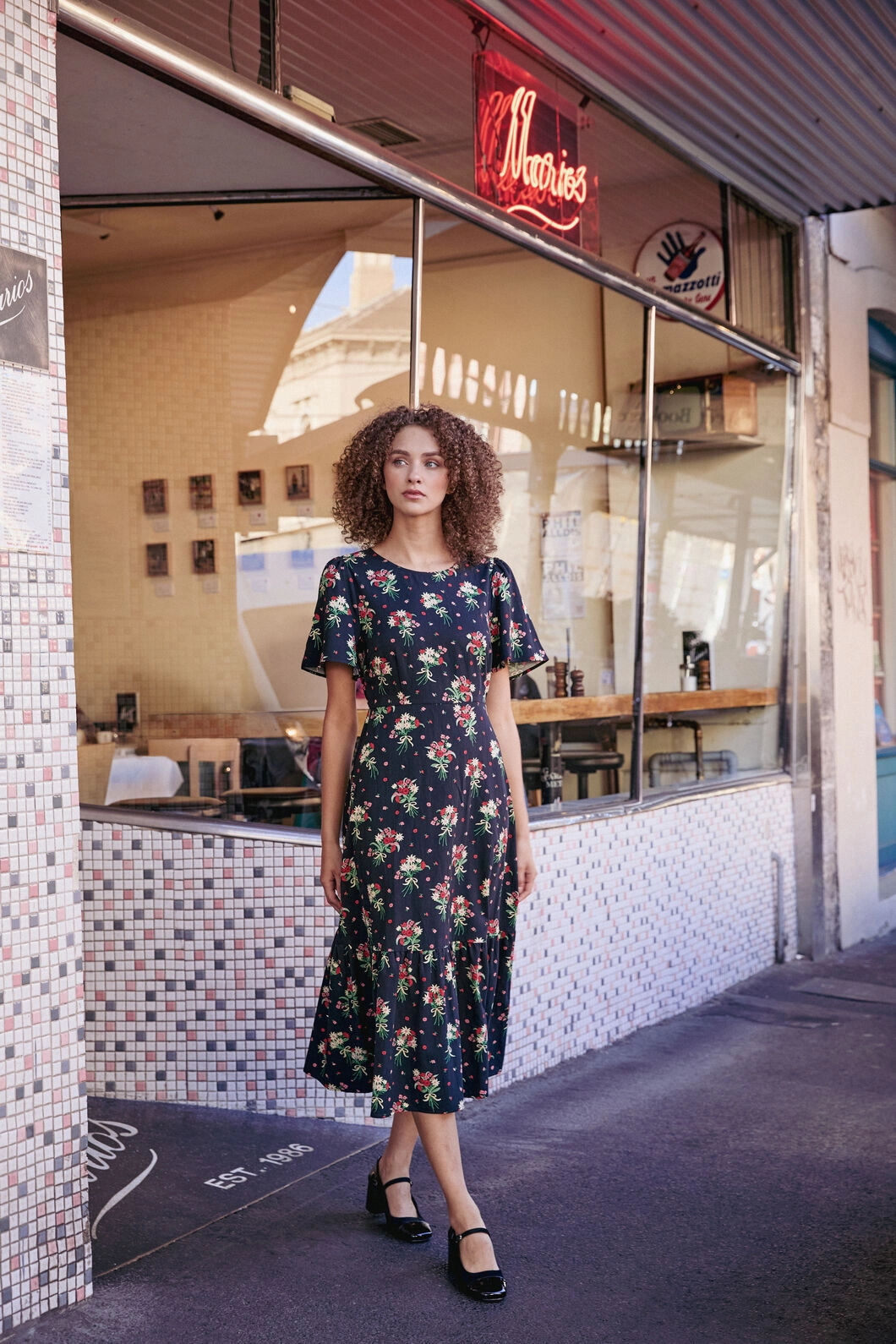 Lucia Floral Bow Dress Modern Layering