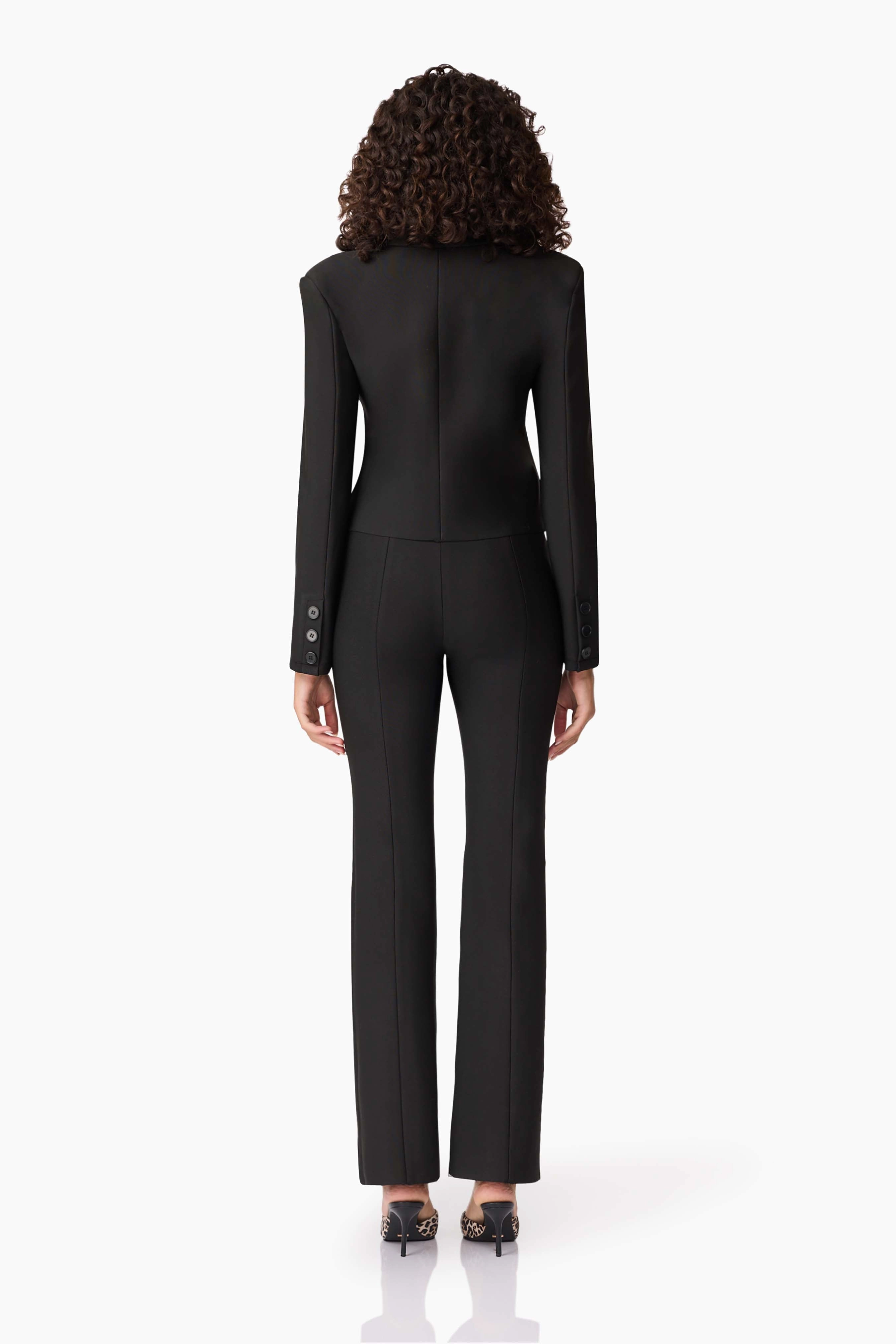 CURAAE Nora Jacket & Pants Set in Black Soft Outfit Cotton Touch