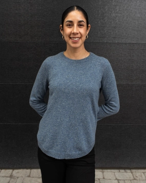 SOLID SHIRTTAIL CREW NECK SWEATER Wonder Core Timeless Fashion