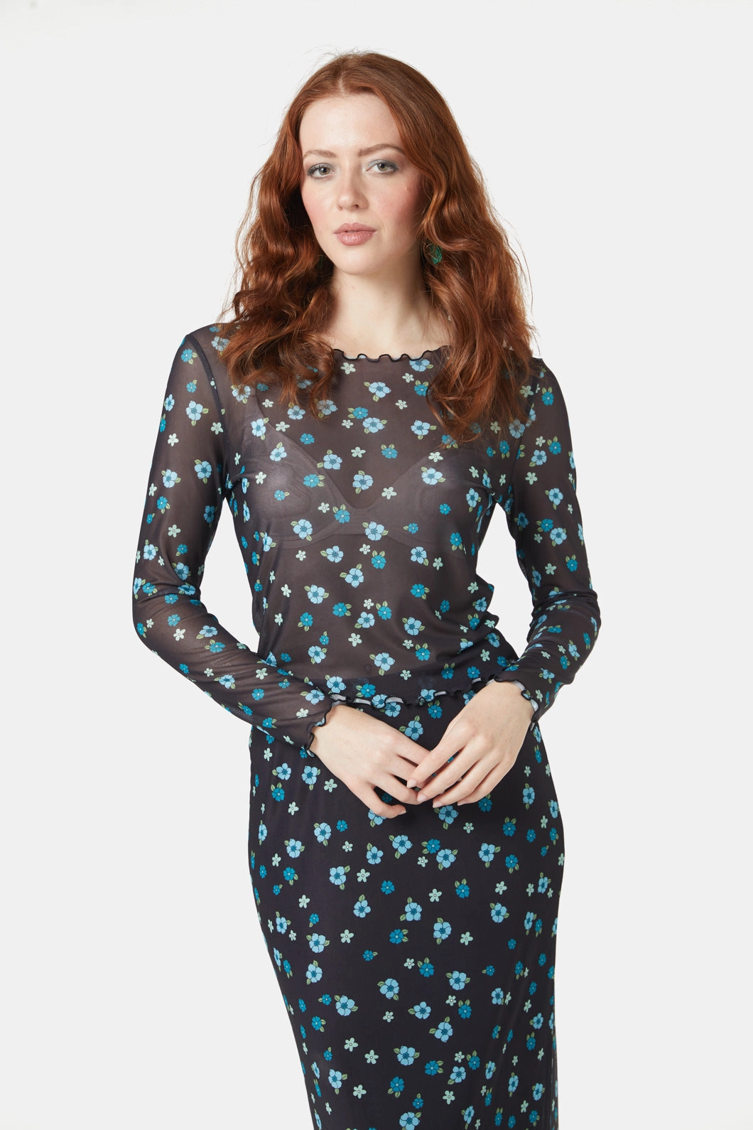 QuickDry Technology Petal Mesh Top