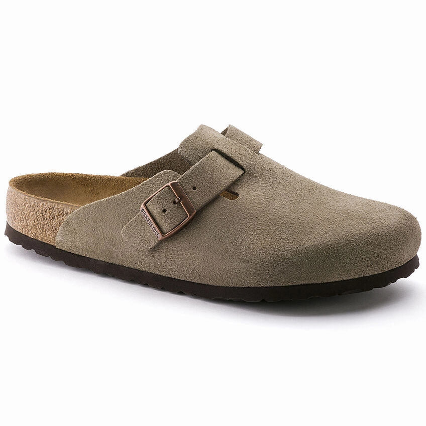 Loafers style Birkenstock Boston Soft Footbed Suede (Taupe)