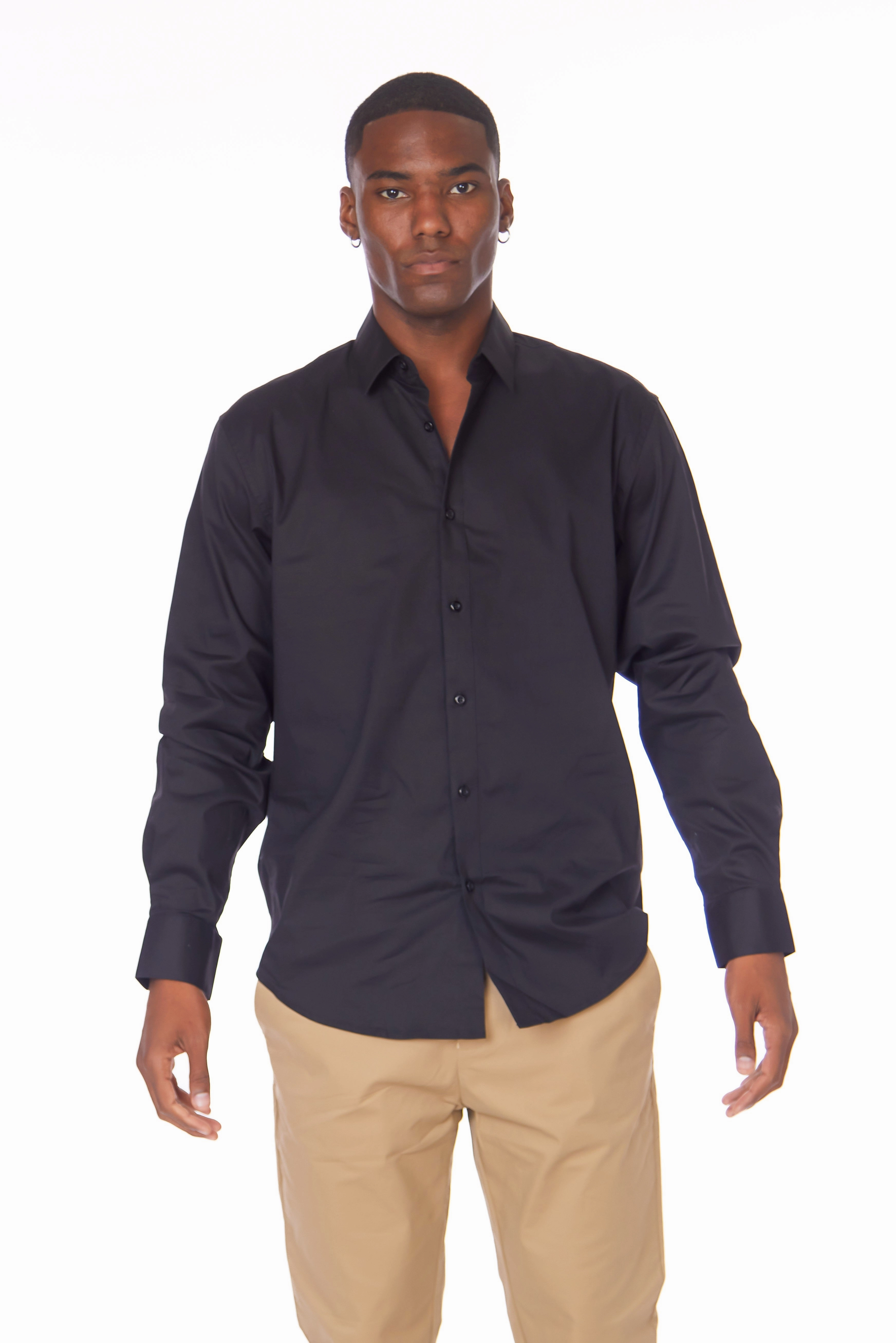 Polish Core LONG SLEEVE BUTTON UP SHIRT