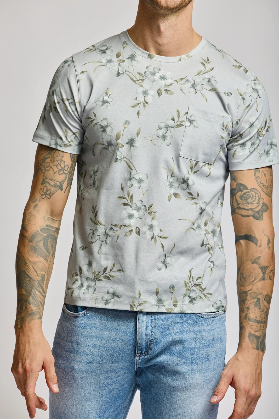 FLORAL PRINT TEE SmoothInnerLining Sport Ease