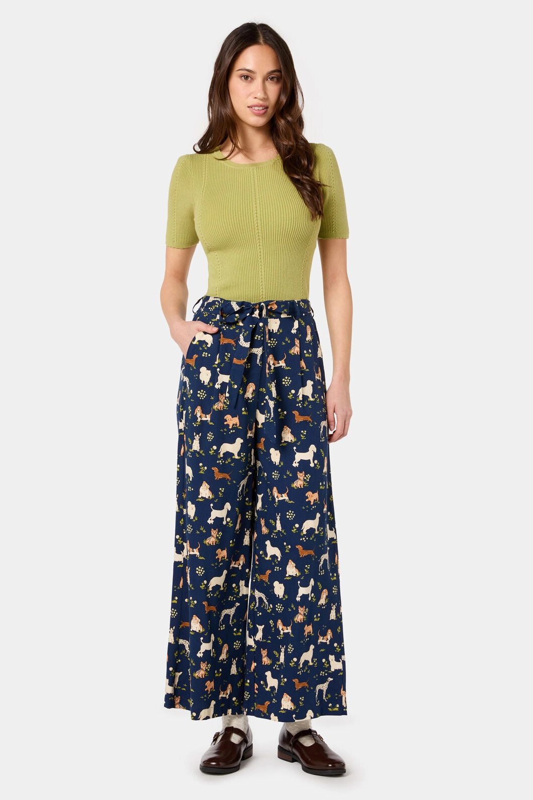 Formal Fashion Lover Spring Mood Slim Cute Dogs Culotte