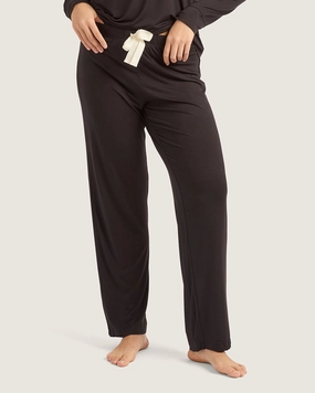 Goodnight Sleep Pants - Black Trendy Cut Sharp Line