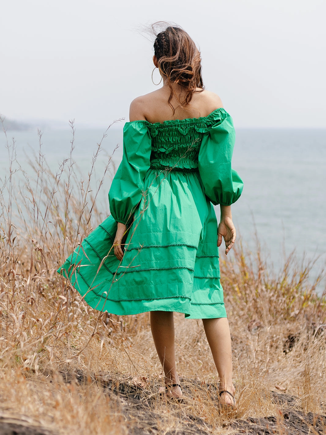 Forresto Smocked Dress Simple Touch AntiPillTreatment