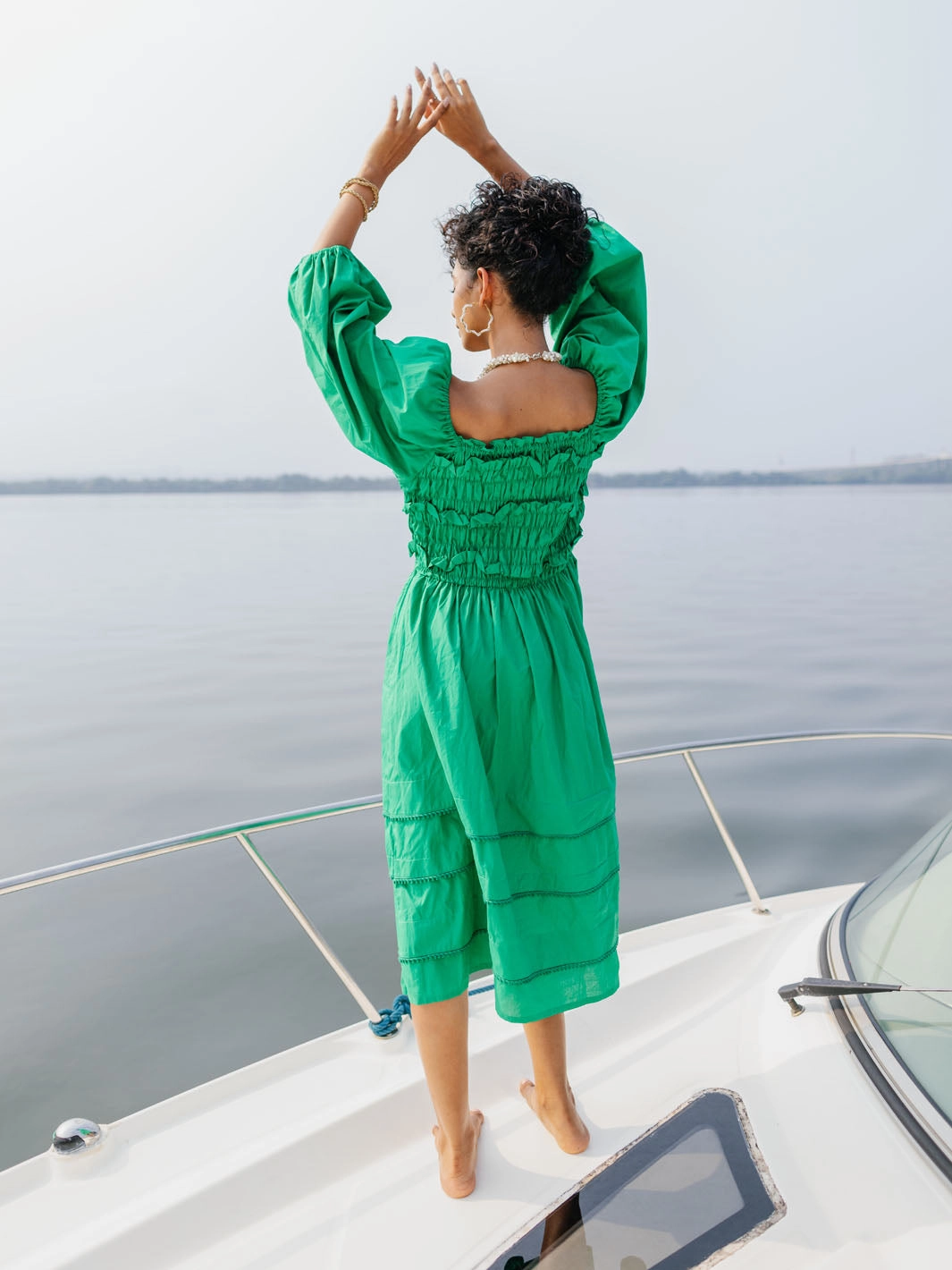 Forresto Smocked Dress Casual Style Wear Sophisticated and Relaxed