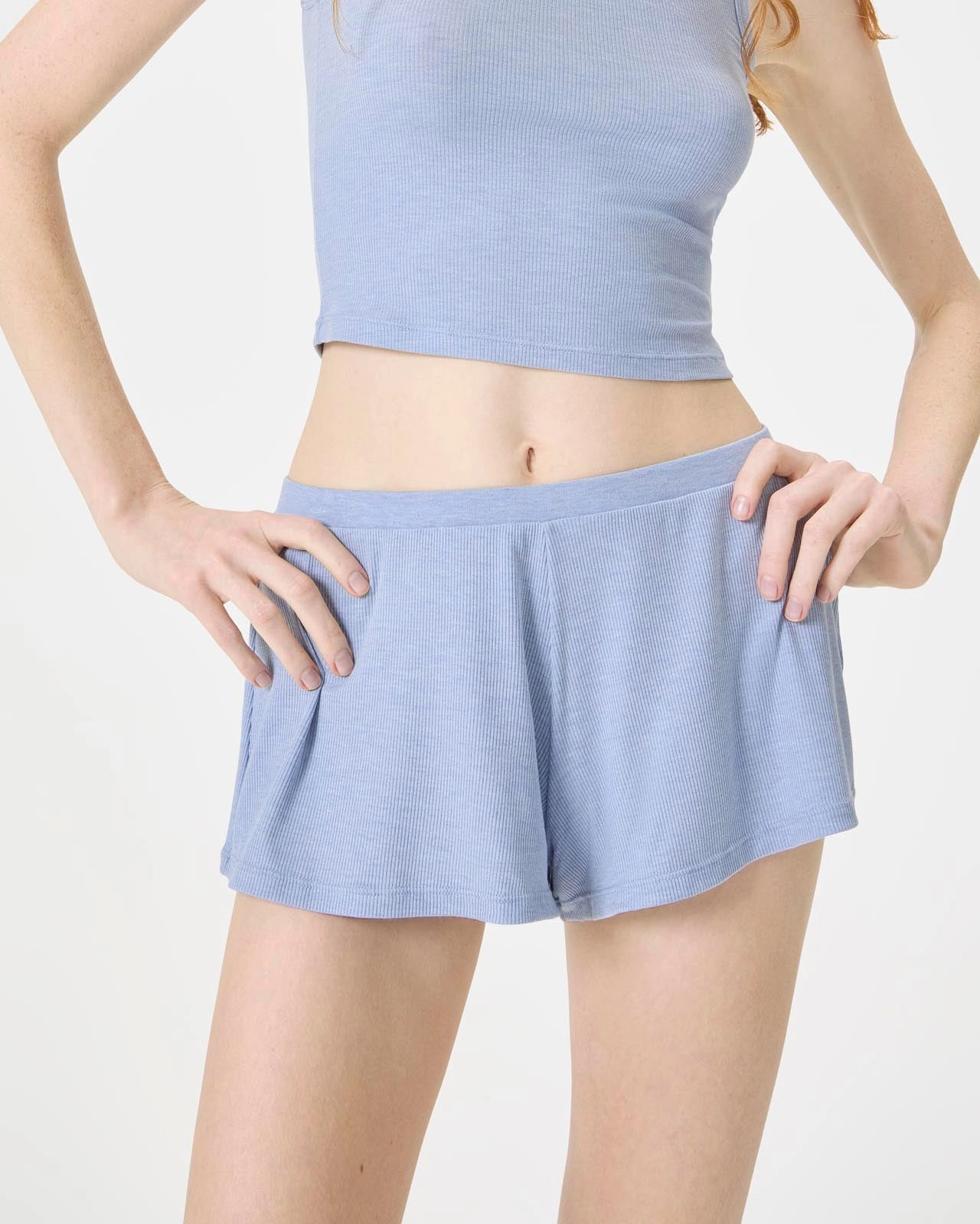 Ribbed Short Handmade Fit AdjustableHemline