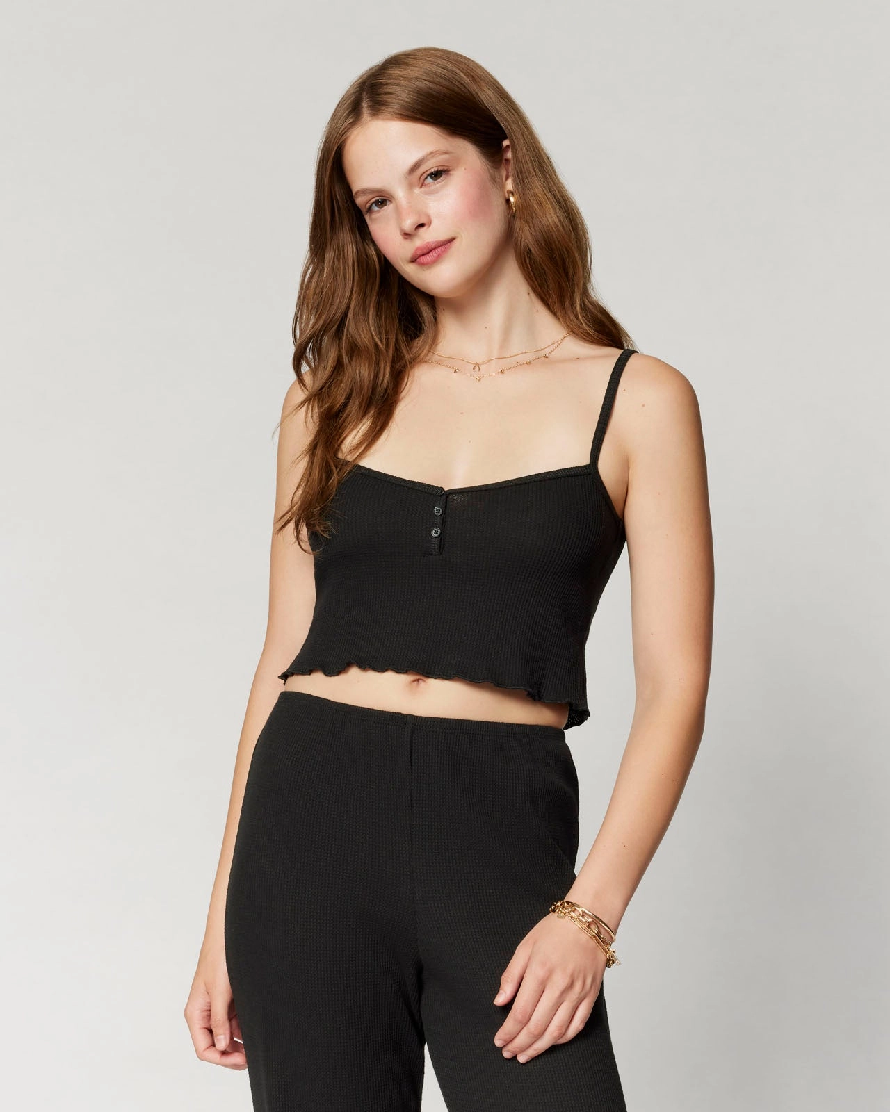 Colorfast Dye Micro Thermal Crop Cami