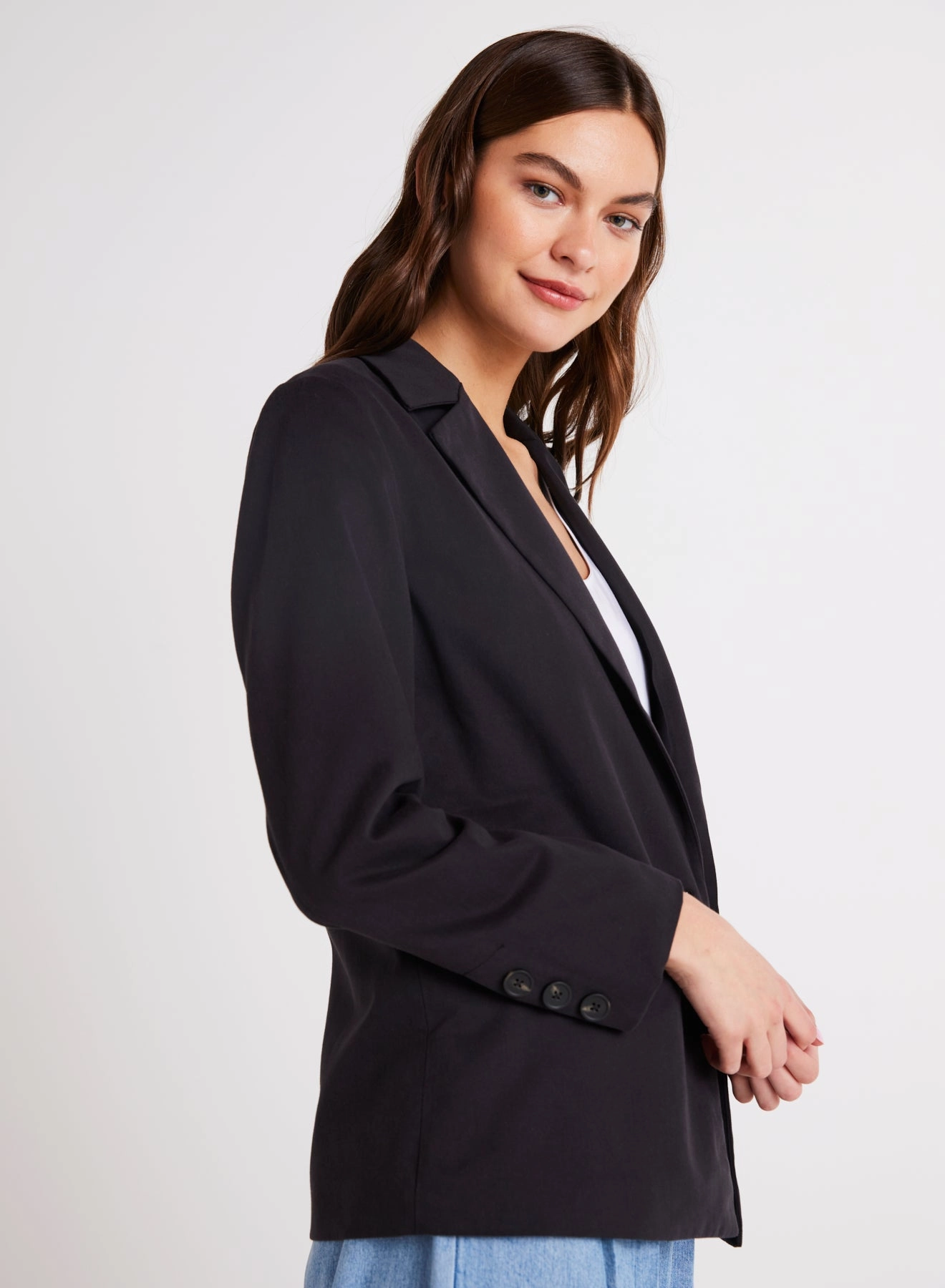 SINGLE BREASTED BLAZER Soft Flow LightweightKnit