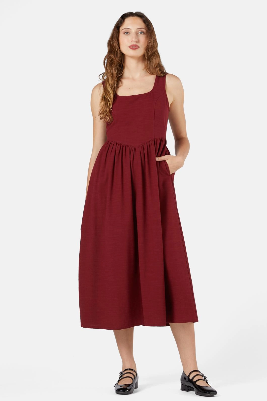 Freya Corset Midi Dress Comfort Layer Wear Knit Warm