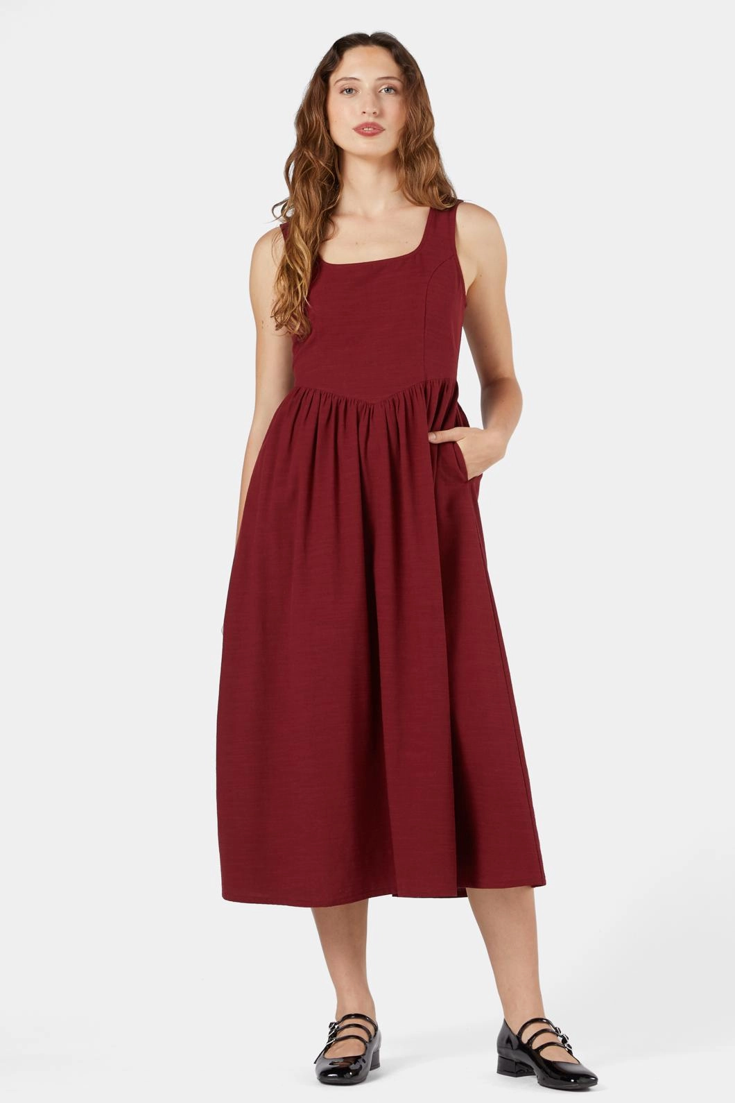 Freya Corset Midi Dress Eco Friendly Shade Soft