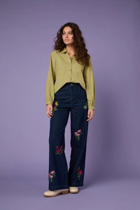 Garden Party Emb Jean Professional Wear Weekend Warrior