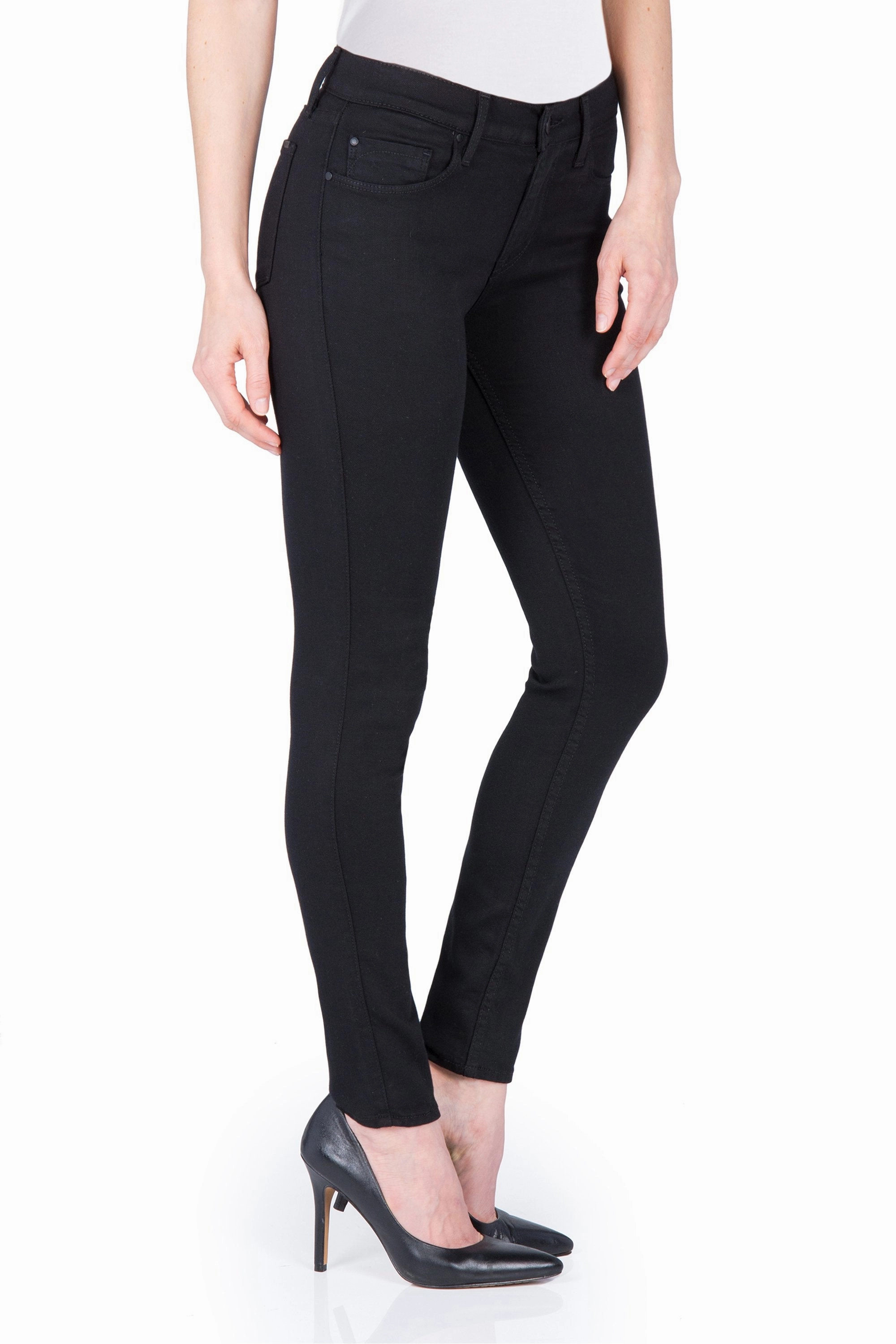 Stretch Fit Denim GWEN HIGH RISE SKINNY IN JETT