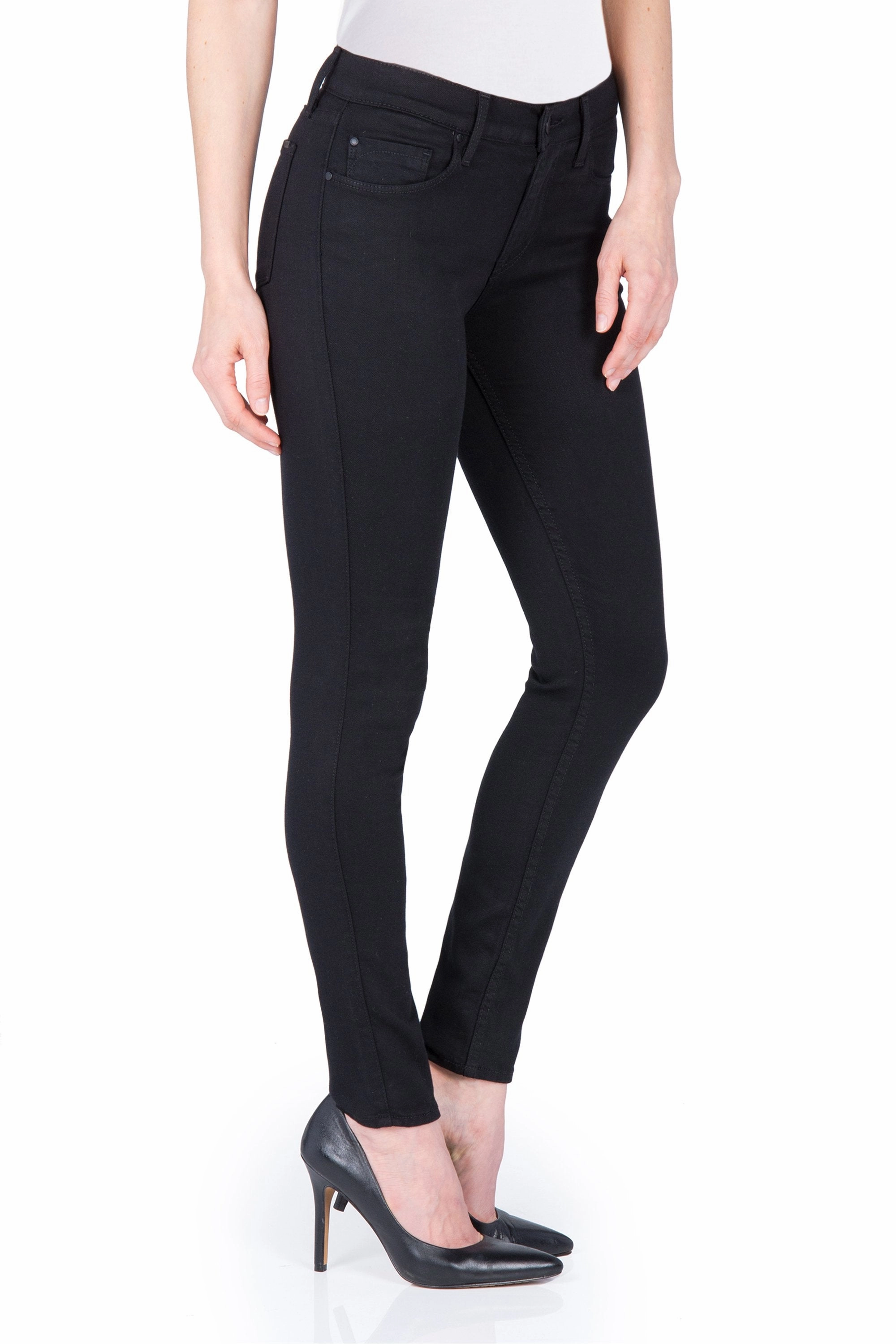 Cool And Clean GWEN HIGH RISE SKINNY IN JETT