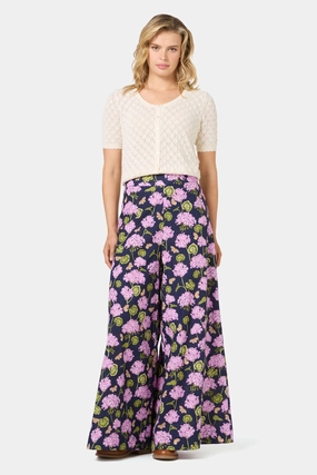 Geranium Flower Wide Leg Pant Outfit Mood