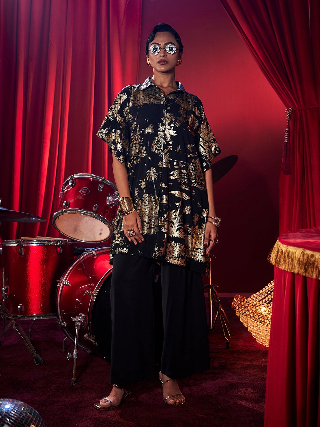 Cozy and Comfortable Gold Muse Kaftan Pants