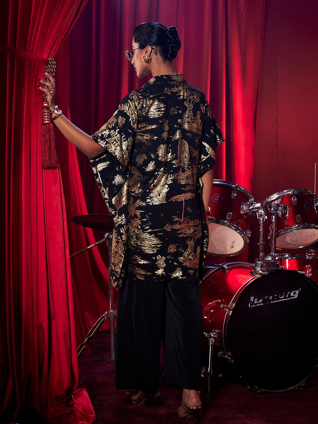 Gold Muse Kaftan Shirt Stylish Fit Subtle design