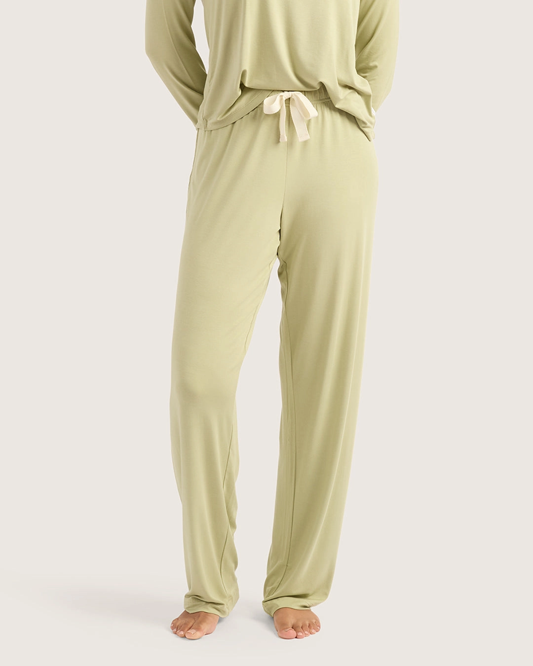 TearResistantMaterial UltraSoft Texture Goodnight Sleep Pants - Sage
