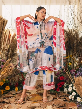 Greece Kaftan Comfortable Waist Design Fit Relaxed Style Wear