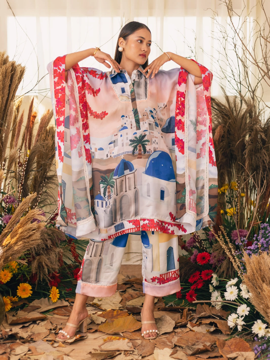 Greece Kaftan Comfortable Waist Design Fit Relaxed Style Wear