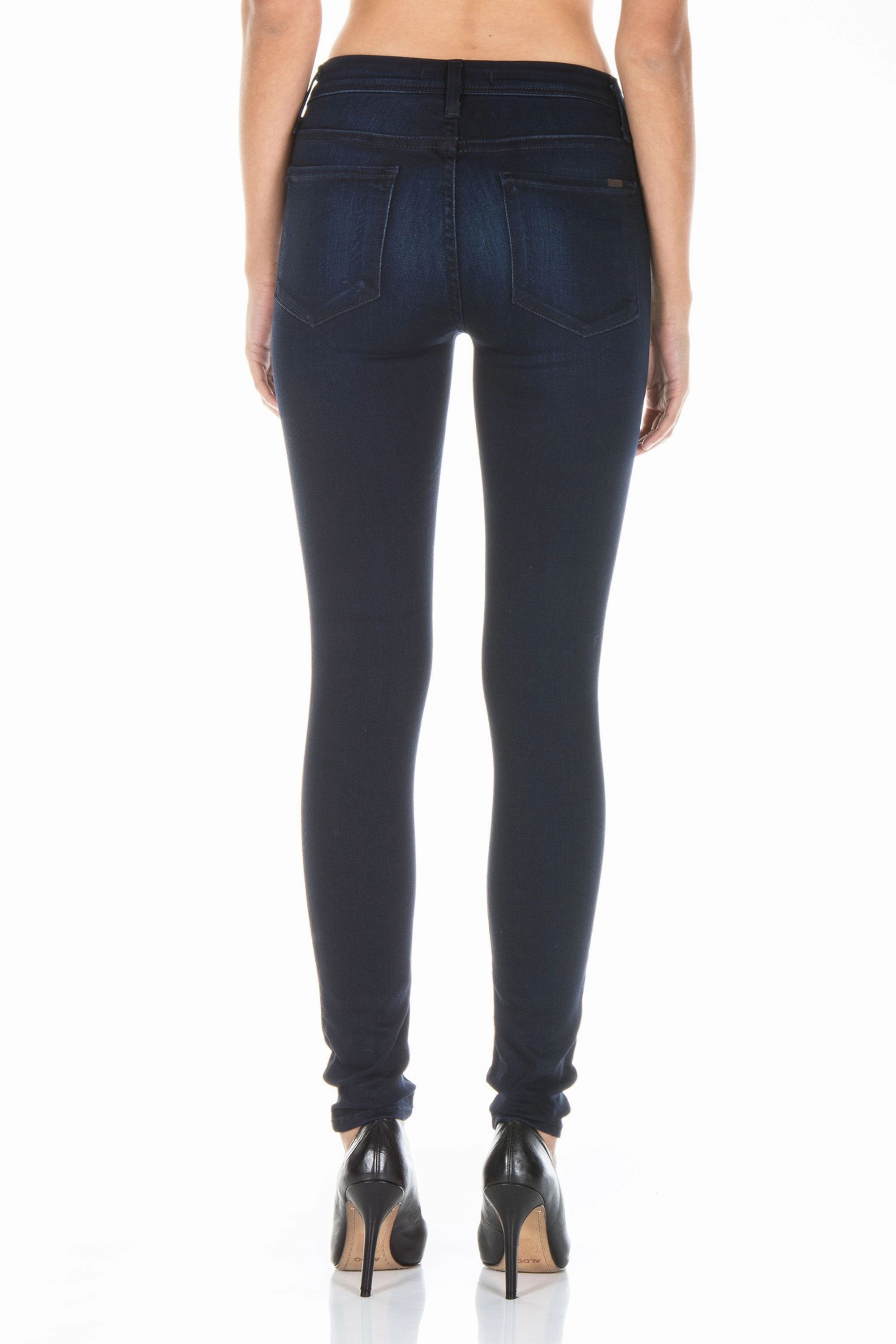 Tear Resistant Denim GWEN HIGH RISE SKINNY JEAN IN FALCON BLUE