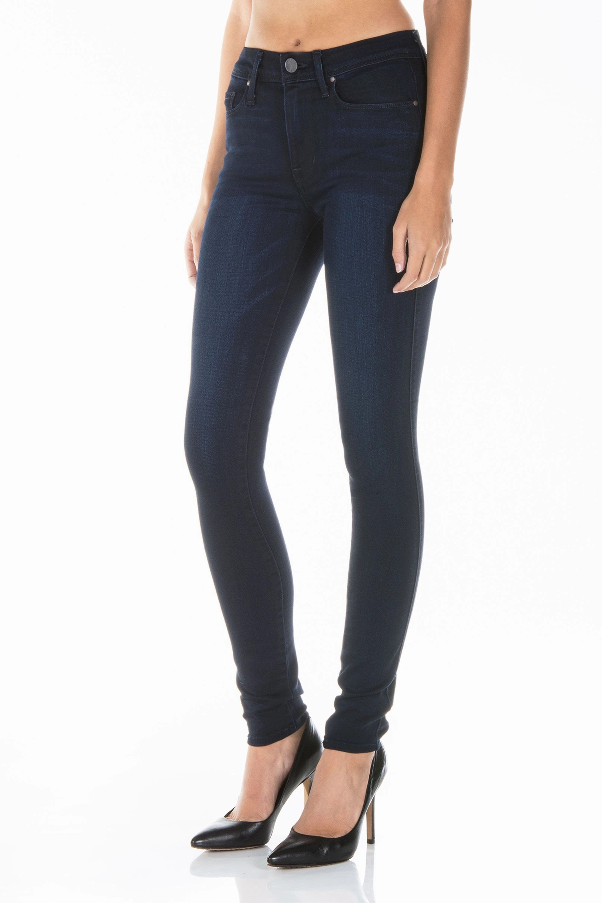 Quick Match GWEN HIGH RISE SKINNY JEAN IN FALCON BLUE