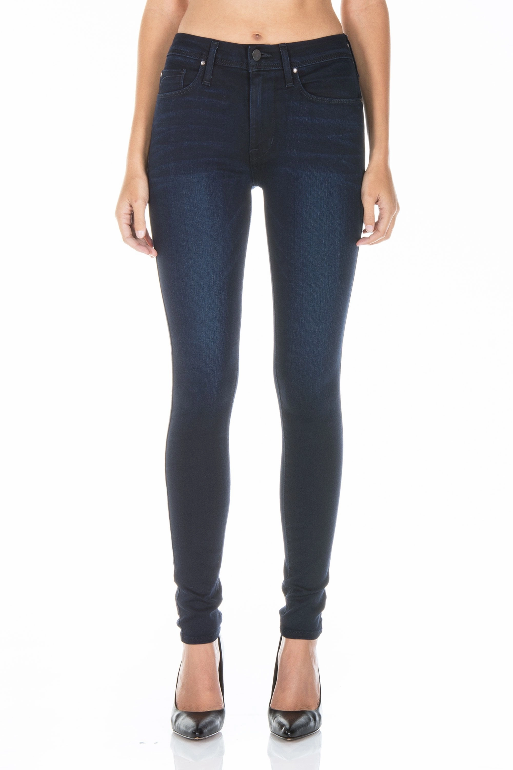 GWEN HIGH RISE SKINNY JEAN IN FALCON BLUE All Season Fit school wear