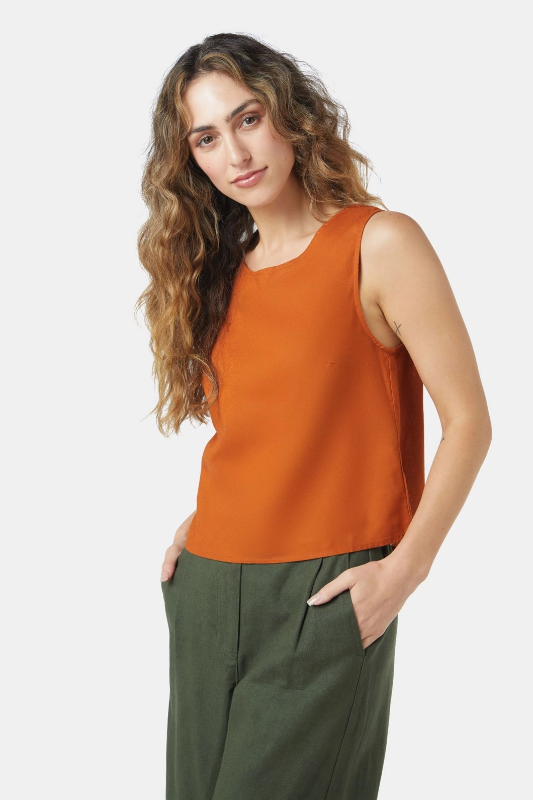 Resilient Fabric Blend Hatty Top