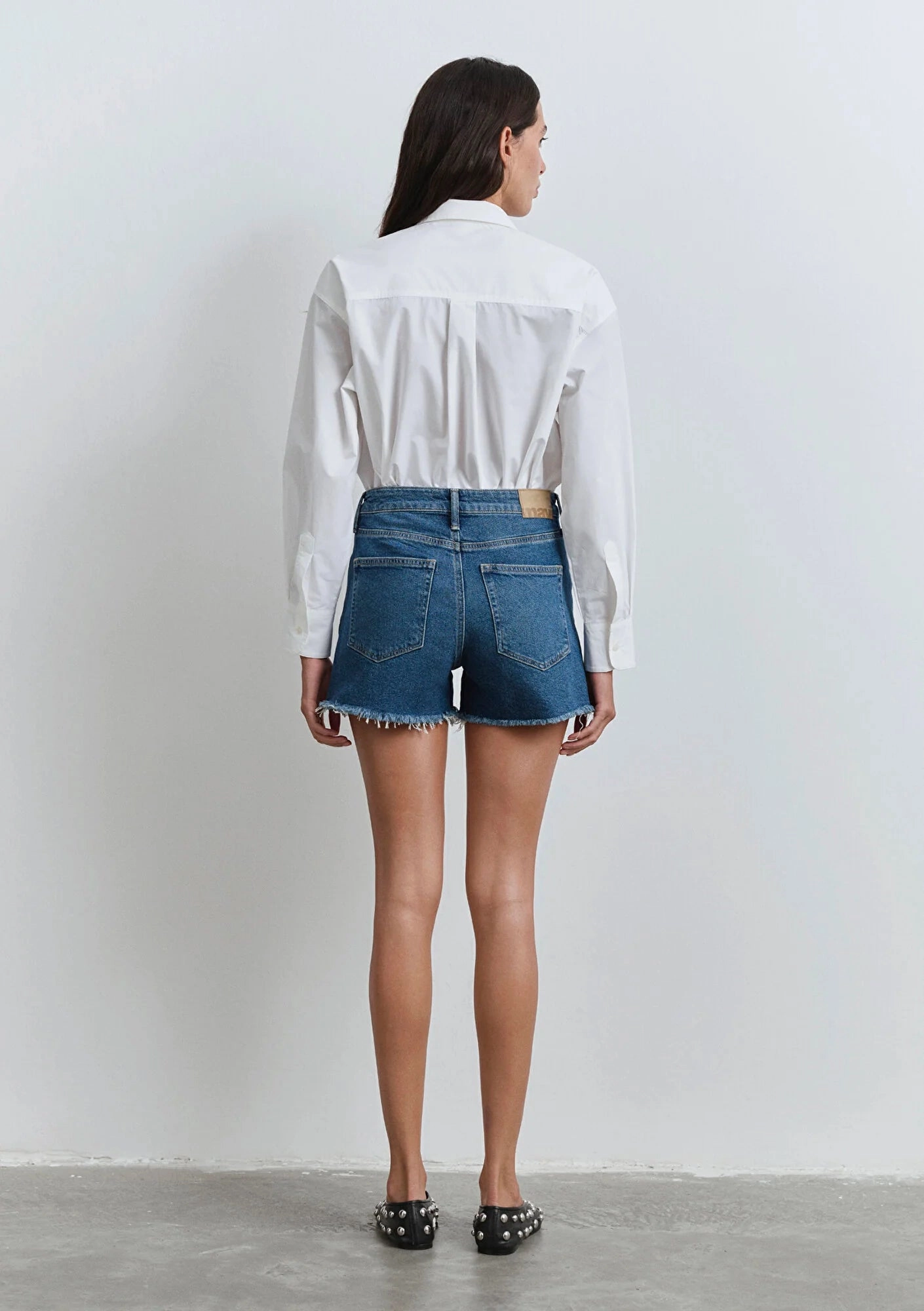 HEIDI INDIGO 90'S SHORTS Nature Base FourWayStretchClothing