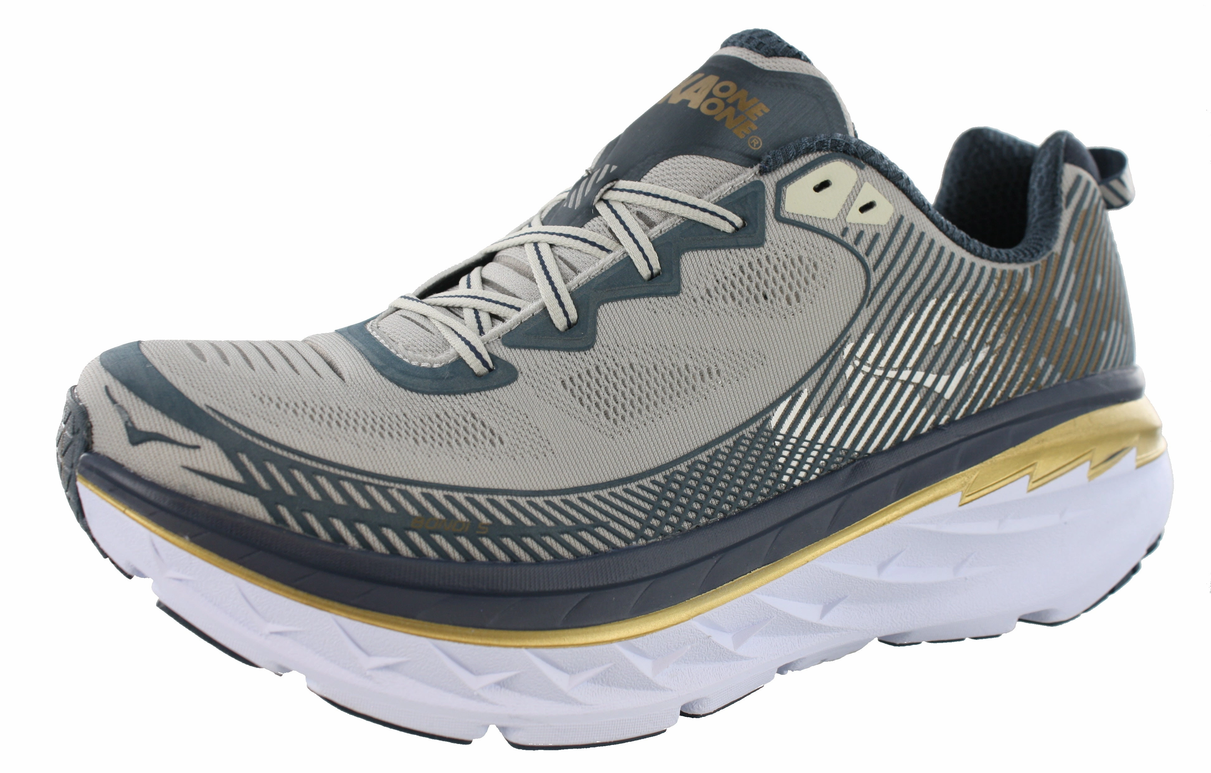 Hoka Men Ultra Marathon Cushioned Running Shoes Bondi 5 shoe cover Responsive Fit
