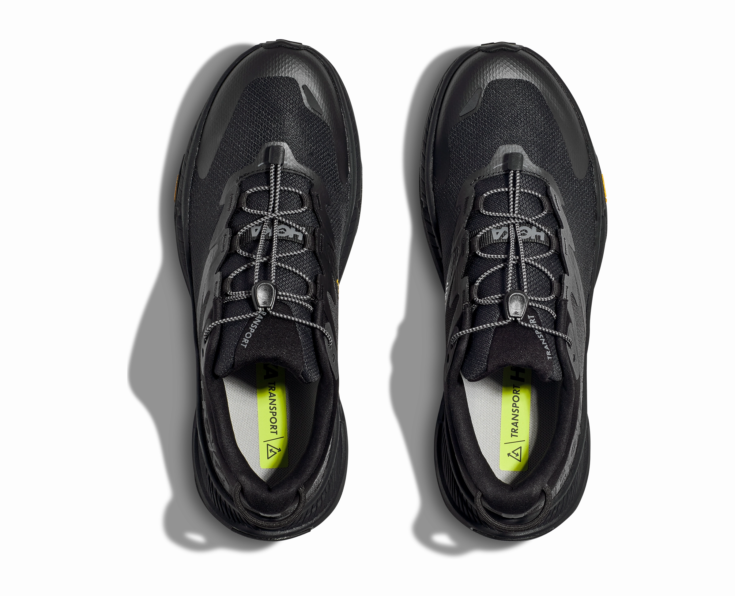 HOKA TRANSPORT BLACK MENS Abrasion Resistant Toe