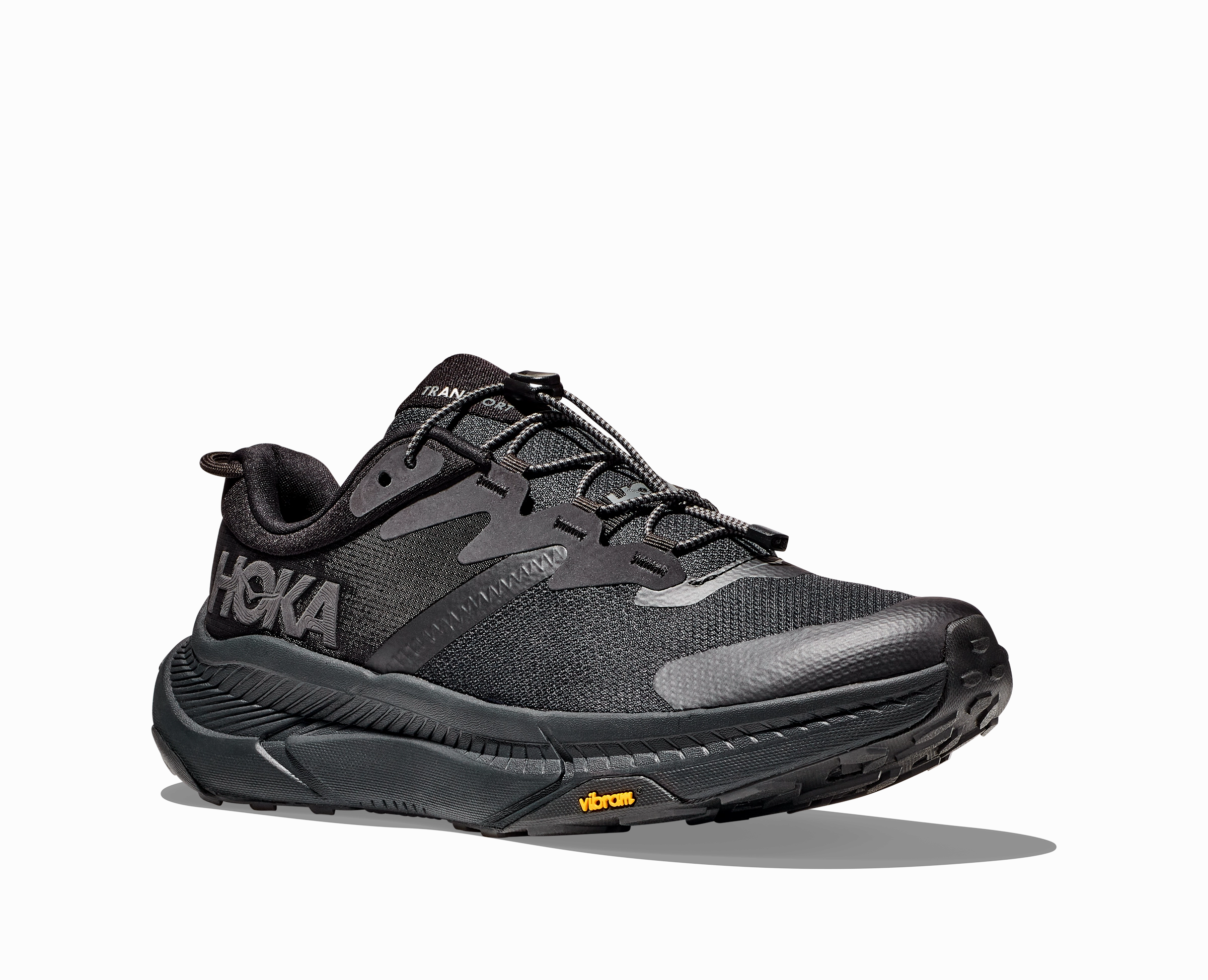Comfortable Design leisure time HOKA TRANSPORT BLACK MENS
