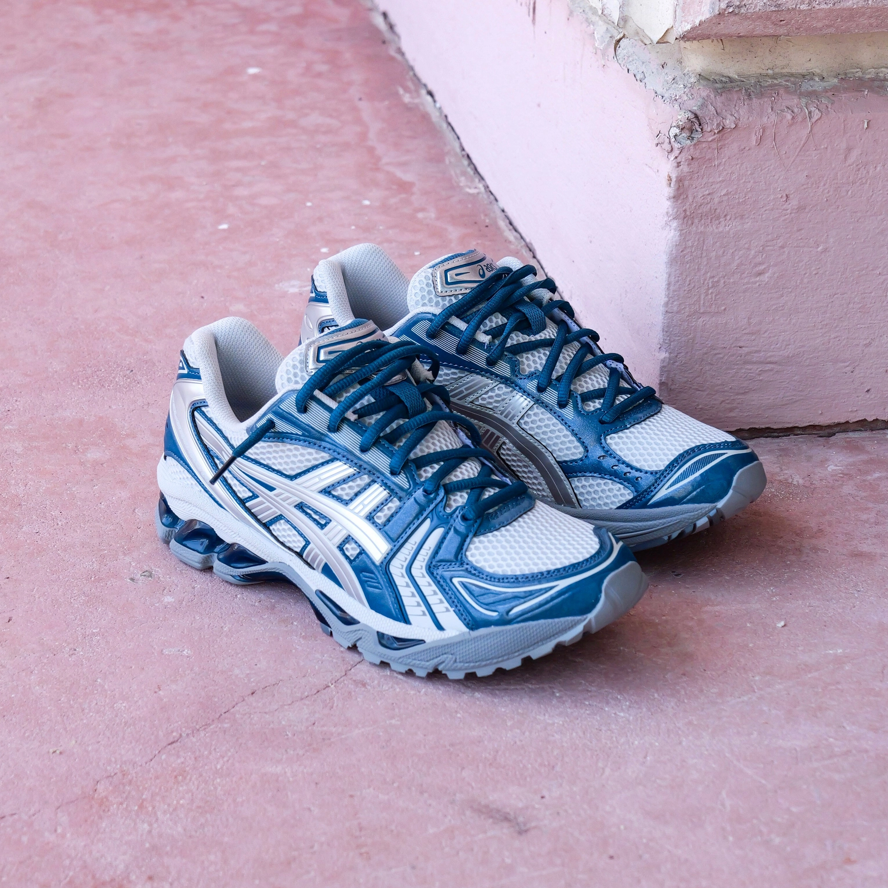 Mens Asics Gel-Kayano 14 (Glacier Grey/Pure Silver) Sport Influence Weekend Trail