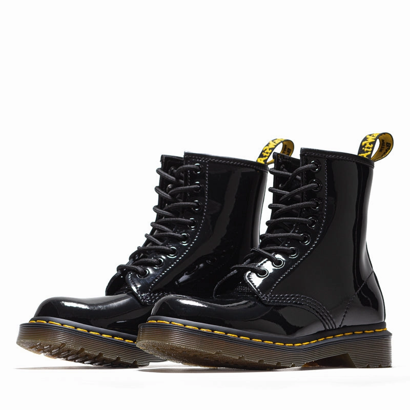 Women's Dr. Martens 1460 - Black Patent Lamper Heavy Weather Daily Mission