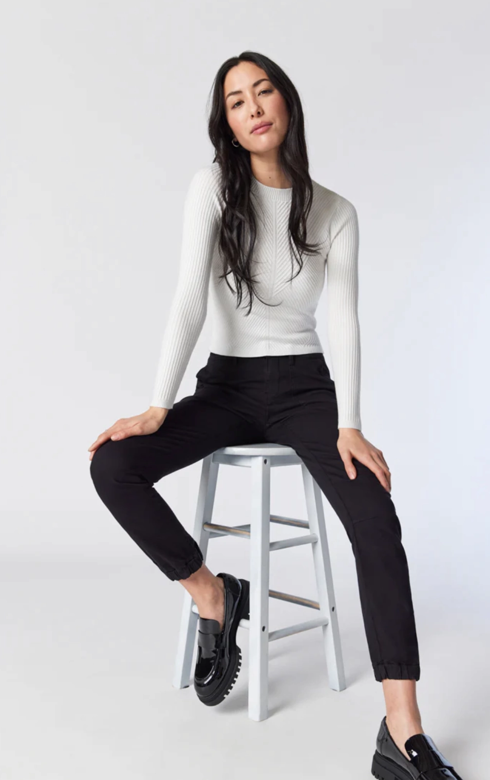 sport chic IVY BLACK TWILL PANT