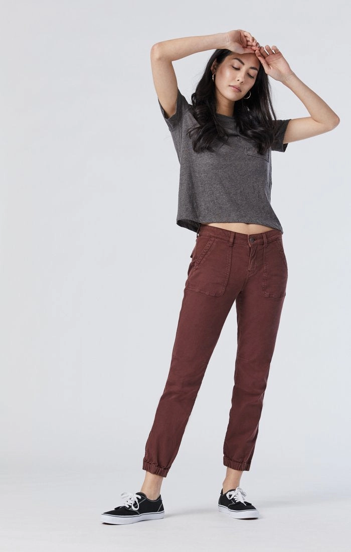 IVY BROWN STONE TWILL PANT Handmade Glow Leader Fit