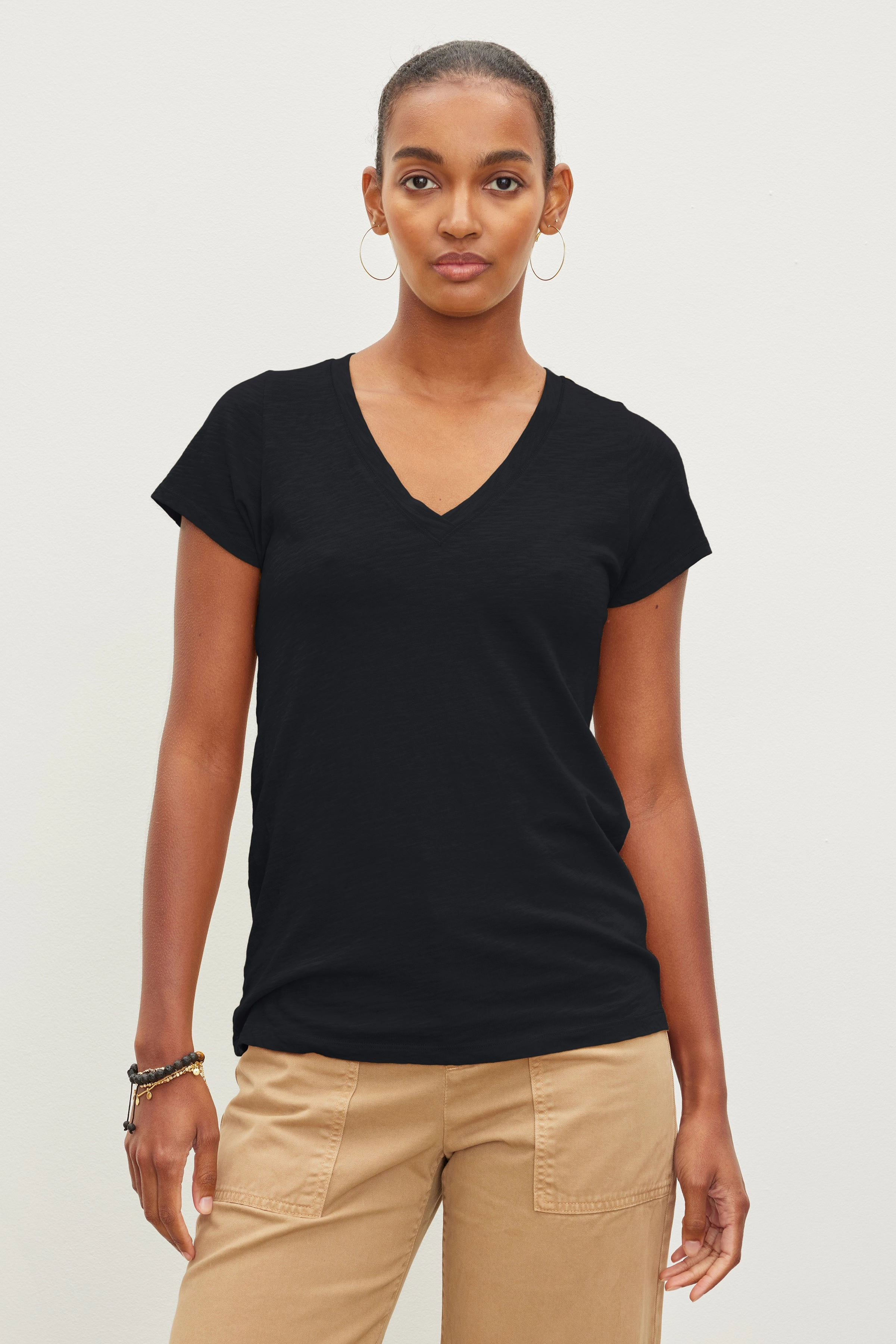 Princess Glow JILL CITY SLUB V-NECK TEE