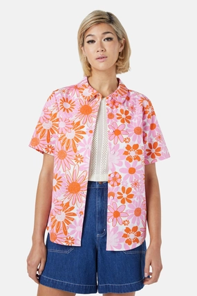 PocketDetails Taped Neckline Justine Shirt