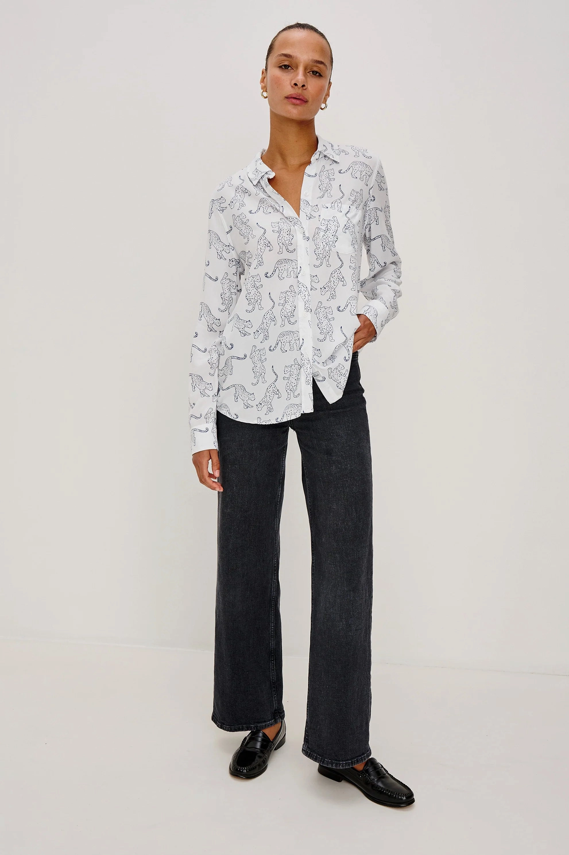 KATHRYN JAGUAR LONG SLEEVE SHIRT LowImpact Dye Process