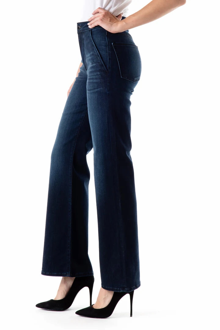 KATIE TROUSER IN CRESCENT BLUE Travel Essential