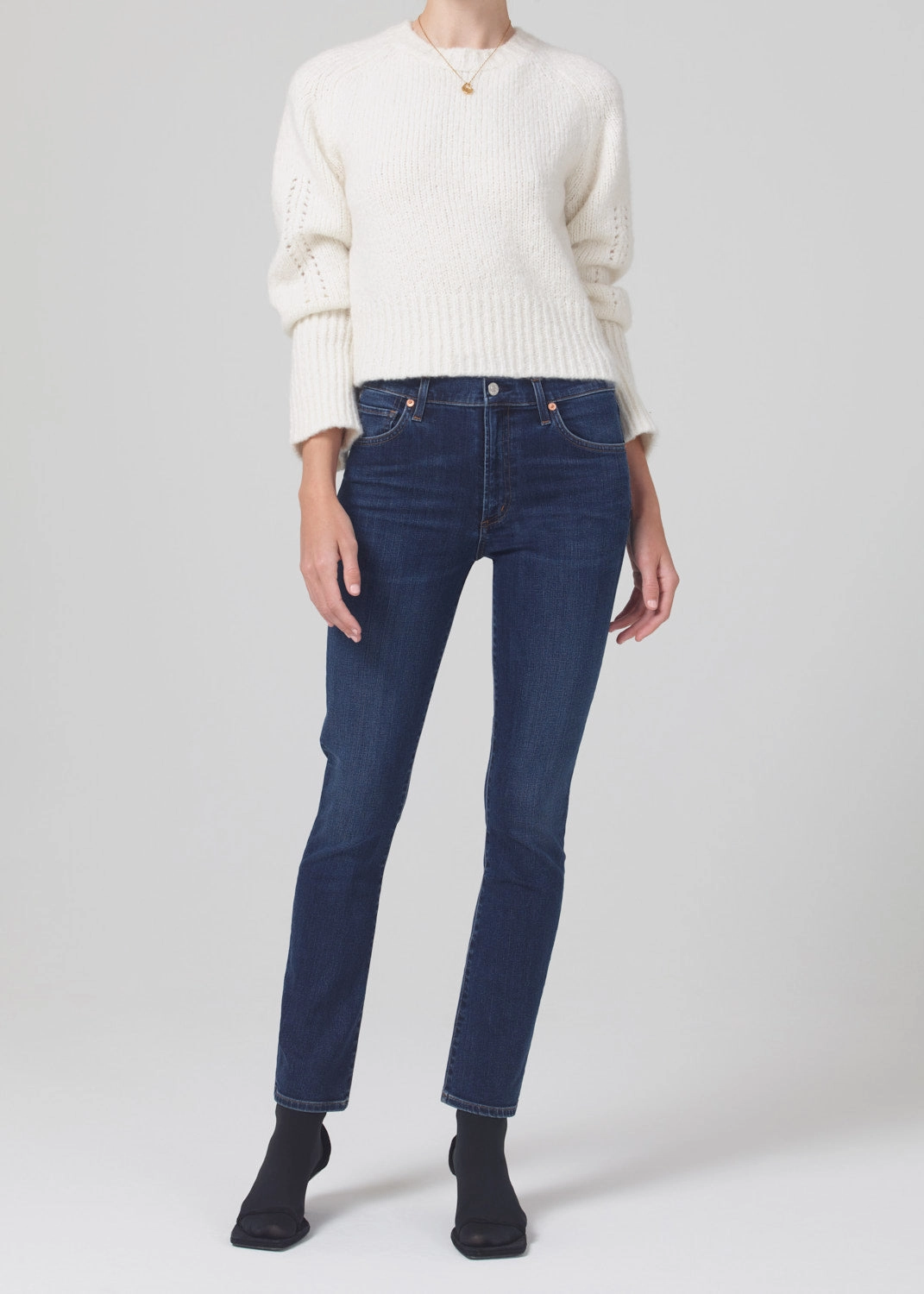 SKYLA MID RISE SLIM IN EVERMORE Clean Silhouette