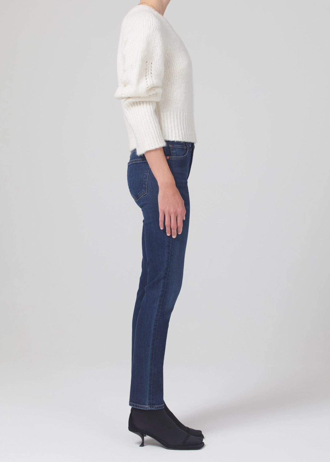 SKYLA MID RISE SLIM IN EVERMORE Essential Layer Wardrobe Classic