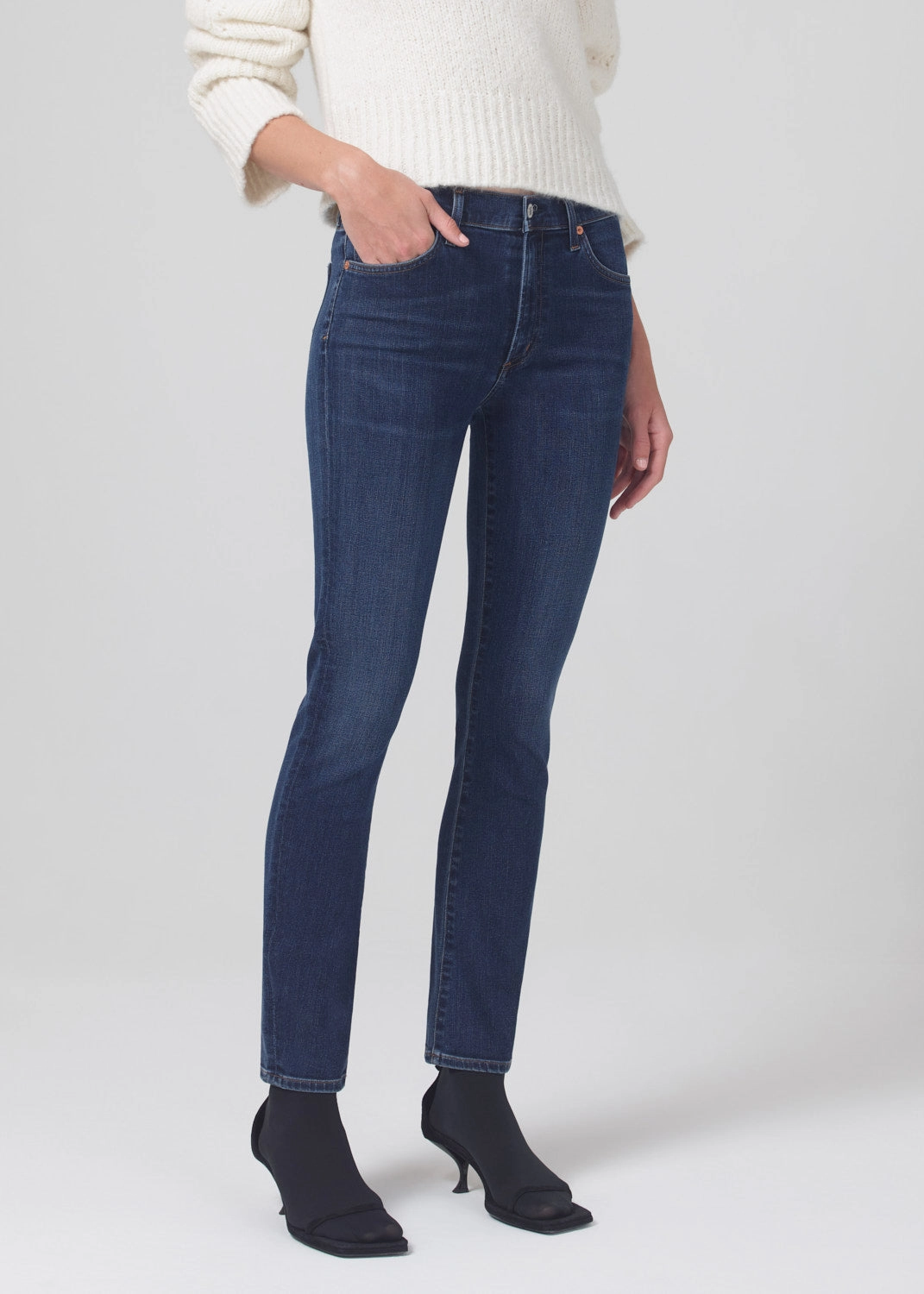Premium Material SKYLA MID RISE SLIM IN EVERMORE